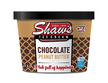 shaw's chocolate peanut butter ice cream tub