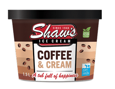 shaw's ice cream coffee and cream