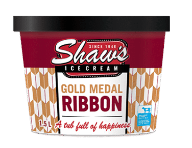 shaw's ice cream gold medal ribbon